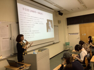 法政大学との高大連携講座が毎週行われています