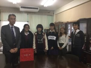 台湾の金甌女子高級中学の生徒2名が短期ホームスティで来日しました